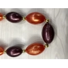 Football Beaded Necklace Football Beaded Necklace