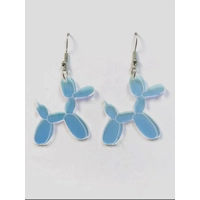 Acrylic Balloon Dog Earrings