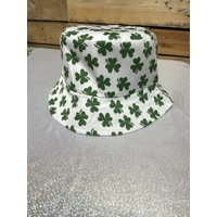 White St. Patricks Bucket Hat