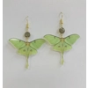 Acrylic Luna Moth with Grey Stone Earrings Acrylic Luna Moth with Grey Stone Earrings