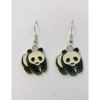 Color Changing Mood Panda Bear Earrings