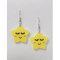 Cute Smiley Star Earrings
