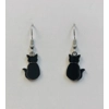 Stainless Steel Black Cat Earrings Stainless Steel Black Cat Earrings