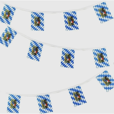 16 foot Bavarian Flag Pennant Banner 16 foot Bavarian Flag Pennant Banner