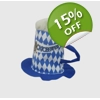 Tall Bavarian Beer Stein Hat Tall Bavarian Beer Stein Hat