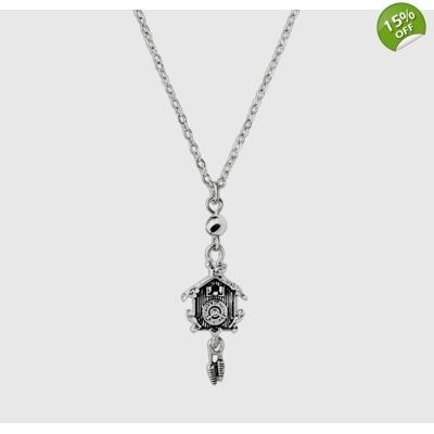 German Cuckoo Clock Pendant Necklace