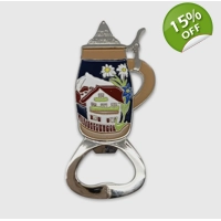 Oktoberfest Beer Mug Bottle Opener Magnet