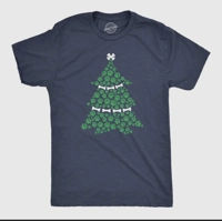Dog Paw Christmas Tree T-Shirt (Men)