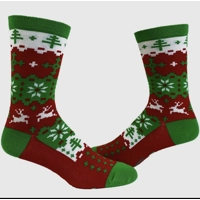 Mens Ugly Christmas Sweater Sock Socks