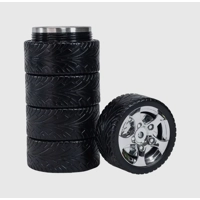 Stainless Steel Tire Stack Travel Mug