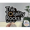 2024 This Totality Rocks Date Sticker 2024 This Totality Rocks Date Sticker