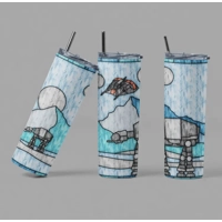 Hoth Blue Glow Tumbler