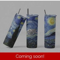 Starry Falcon Blue Glow Tumbler