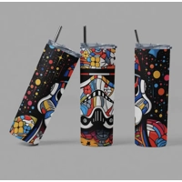 Trippy Trooper Green Glow Tumbler