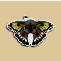 Boba Fett Moth Sticker