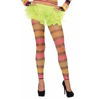 Rainbow Fishnet Leggings