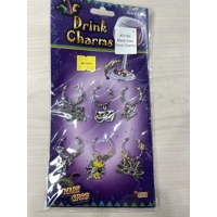 Mardi Gras Drink Charms