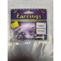 Mardi Gras Earrings