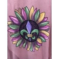 Mardi Gras Flower Shirt