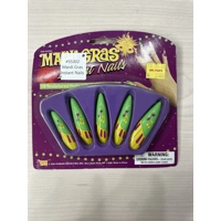 Mardi Gras Instant Nails