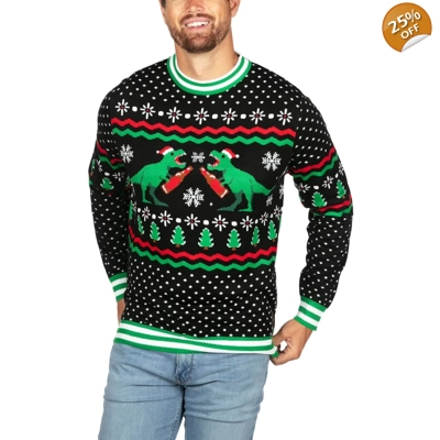 Dino Mate Ugly Christmas Sweater