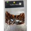 Orange and black feather eyemask Orange and black feather eyemask