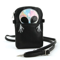 Peeking Alien Crossbody Pouch