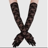 Black Floral Lace Gloves Black Floral Lace Gloves