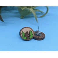 Bigfoot Wood Earrings