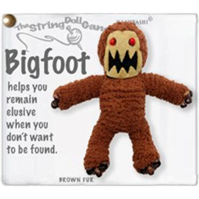 Bigfoot String Doll Keychain