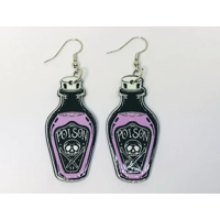 Acrylic Poison Bottle Earrings