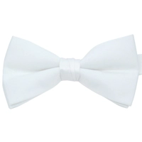 Men's Bow Tie and Hanky WHITE