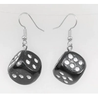 Black Dice Earrings