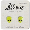 Green Alien Earrings Green Alien Earrings