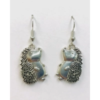 Silver Hedgehog Earrings