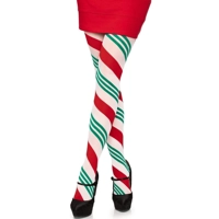 Holiday Ribbon Striped Tights