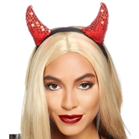 Sequin Devil Horns