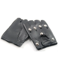 Fingerless Faux Leather Gloves
