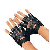 Adult Studded Black Gloves