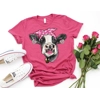 Cow Valentines Day Shirt - Raspberry Cow Valentines Day Shirt - Raspberry