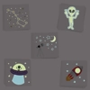 Glowing Alien Encounter Temporary Tattoos