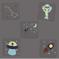 Glowing Alien Encounter Temporary Tattoos