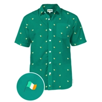 Irish Flag All Over Hawaiian Shirt
