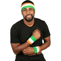 Irish Flag Sweatband Set