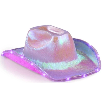 Holographic Purple Cowboy Hat Holographic Purple Cowboy Hat