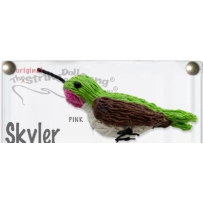 Skyler the Hummingbird String Doll Keychain