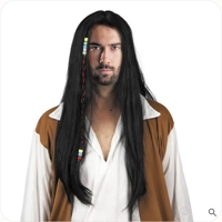 Hippie Black Wig