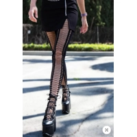 Crochet Lace Up Tights