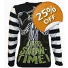Beetlejuice Showtime Ugly Christmas Sweater