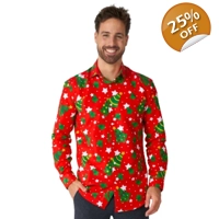 Men's Red Christmas Shirt